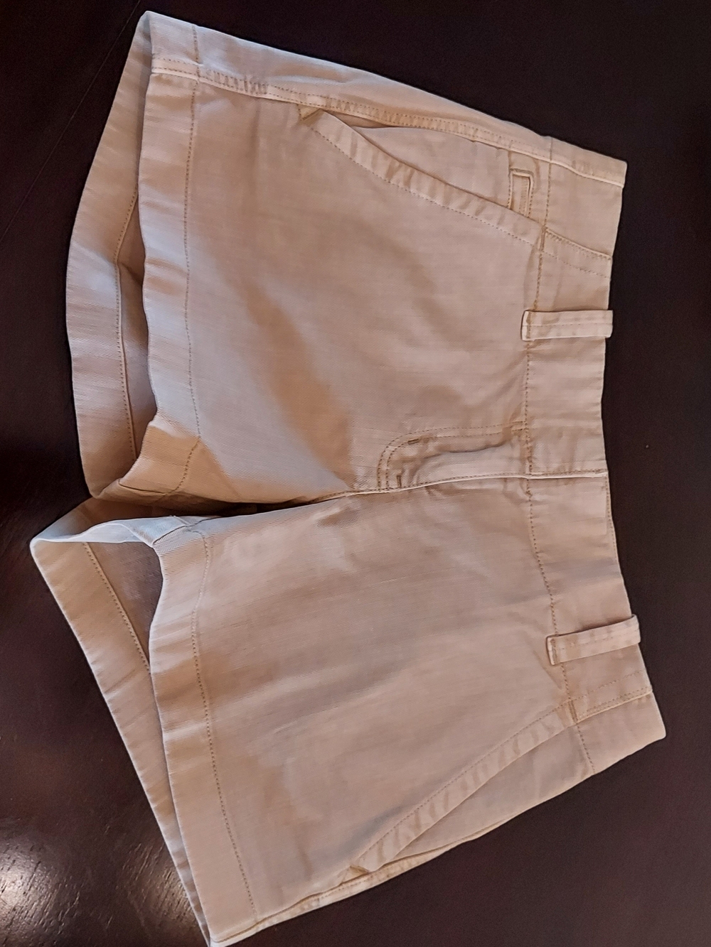 Vineyard Vines Khaki Herringbone High-Rise Tailored Women's Shorts. Sz. 00 - Picture 5 of 16